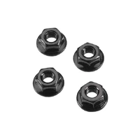 Arrma Serrated Flange Wheel Nut, 4mm, 4 Pieces, AR708003