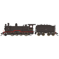 Australian Model Railway HO D55 Class 2-8-0 Consolidation Type Standard Good Locomotive with Oil Wampu Tender