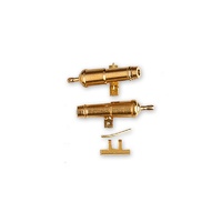Artesania Carronade 20mm +Support Brass (2) Wooden Ship Accessory
