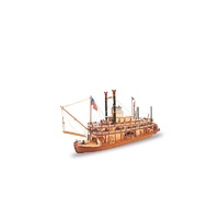 Artesania 20505 1/80 Mississippi II Paddlewheel Steamboat Wooden Ship Model