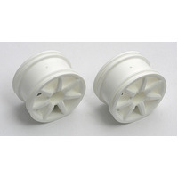 Team Associated 18R Spoked Wheel, white