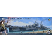 Aotori 1/350 USS San Diego CL-53 Plastic Model Kit