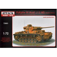 Attack Kits 1/72 Pz.Kpfw.III Ausf.J (L 60) North Africa Early production Plastic Model Kit
