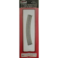 Atlas HO Set Track 15inch Radius 6pcs ATL0831