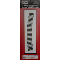 Atlas HO Set Track 22in Radius 6pkt ATL0836