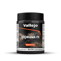 Vallejo Diorama FX Earth Textures Black Lava-Asphalt 200ml