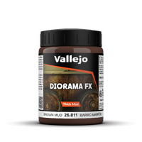 Vallejo Diorama FX Thick Mud Textures Brown Thick Mud 200ml