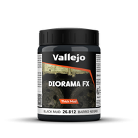 Vallejo Diorama FX Thick Mud Textures Black Thick Mud 200ml