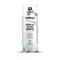 Vallejo Aerosol Gloss Varnish 400ml Hobby Spray Paint