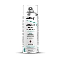Vallejo Aerosol Satin Varnish 400ml Hobby Spray Paint