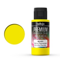 Vallejo Premium Colour Fluorescent Yellow 60 ml Acrylic Airbrush Paint