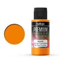 Vallejo Premium Colour Fluorescent Orange 60 ml Acrylic Airbrush Paint