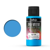 Vallejo Premium Colour Fluorescent Blue 60 ml Acrylic Airbrush Paint