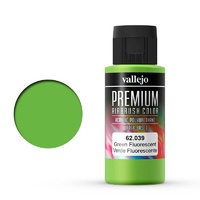 Vallejo Premium Colour Fluorescent Green 60 ml Acrylic Airbrush Paint