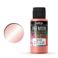Vallejo Premium Colour Metallic Orange 60 ml Acrylic Airbrush Paint