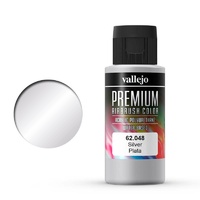 Vallejo 62048 Premium Colour Silver 60 ml Acrylic Airbrush Paint