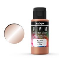 Vallejo 62050 Premium Colour Copper 60 ml Acrylic Airbrush Paint