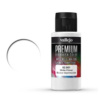 Vallejo 62061 Premium Colour White Primer 60 ml Acrylic Airbrush Paint