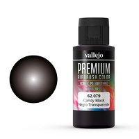 Vallejo 62079 Premium Colour Candy Black 60 ml Acrylic Airbrush Paint