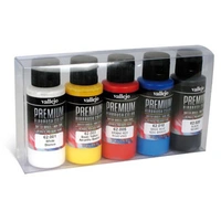 Vallejo Premium Colour Opaque Colors 5 Colour Set Acrylic Airbrush Paint