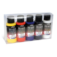 Vallejo Premium Colour Candy Colors 5 Colour Set Acrylic Airbrush Paint