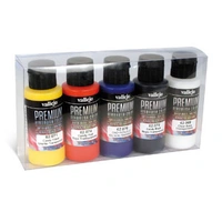Vallejo Premium Colour Candy Colors 5 Colour Set Acrylic Airbrush Paint