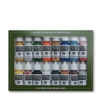 Vallejo Model Colour Folkstone Basics 16 Colour Acrylic Paint Set