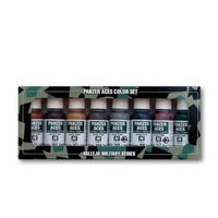 Vallejo Panzer Aces No 1 - Rust, tracks, rubber 8 Colour Acrylic Paint Set