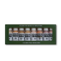 Vallejo Model Colour Face & Skintones 8 Colour Acrylic Paint Set