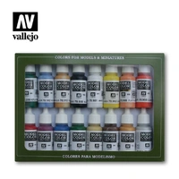 Vallejo Model Colour Basic Colors USA 16 Colour Acrylic Paint Set