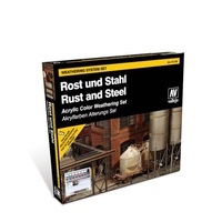 Vallejo 70150 Model Colour Rust and Steel Box Acrylic Paint Set