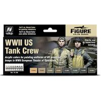 Vallejo Model Colour WWII US Tank Crew 8 Colour Acrylic Paint Set