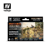 Vallejo Model Colour WWII German Waffen SS Acrylic 6 Colour Paint Set