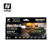 Vallejo Model Colour WWIII Soviet Armour & Infantry Acrylic 8 Colour Paint Set