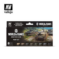 Vallejo 70245 Model Color World of Tanks Miniatures Game Acrylic 8 Colour Paint Set