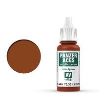 Vallejo Panzer Aces Light Rust 17 ml Acrylic Paint