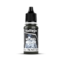 Vallejo Model Colour #109 - Camouflage Black Green - 18 ml Matt Acrylic Paint