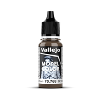 Vallejo Model Colour #143 - BC Dark Brown - 18 ml Matt Acrylic Paint