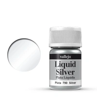 Vallejo Model Colour Metallic Silver (Alcohol Base) 35 ml Acrylic Paint