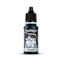 Vallejo Model Colour #204 - Gunmetal Blue - 18 ml Metallic Acrylic Paint