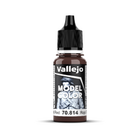Vallejo Model Colour #163 - Burnt Red - 18 ml Matt Acrylic Paint