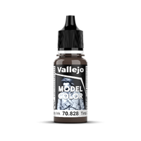 Vallejo Model Colour #193 - Mahogany Ink - 18 ml Transparent Acrylic Paint