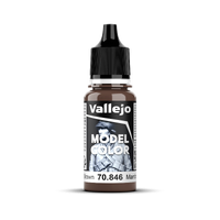Vallejo Model Colour #154 - Mahogany Brown - 18 ml Matt Acrylic Paint