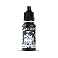 Vallejo Model Colour #198 - Gunmetal - 18 ml Metallic Acrylic Paint