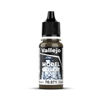 Vallejo Model Colour #144 - Leather Brown - 18 ml Matt Acrylic Paint