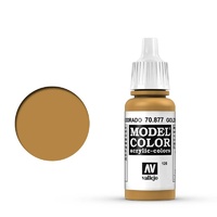 Vallejo Model Colour #126 Goldbrown 17 ml Acrylic Paint