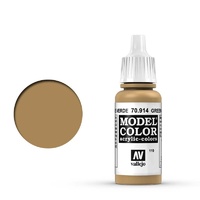 Vallejo Model Colour #119 Green Ochre 17 ml Acrylic Paint