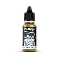 Vallejo Model Colour #132 - Green Ochre - 18 ml Matt Acrylic Paint