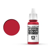 Vallejo 70934 Model Colour #186 Transparent Red 17 ml Acrylic Paint