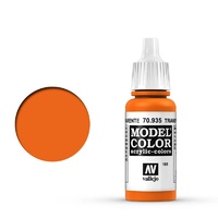 Vallejo Model Colour #185 Transparent Orange 17 ml Acrylic Paint